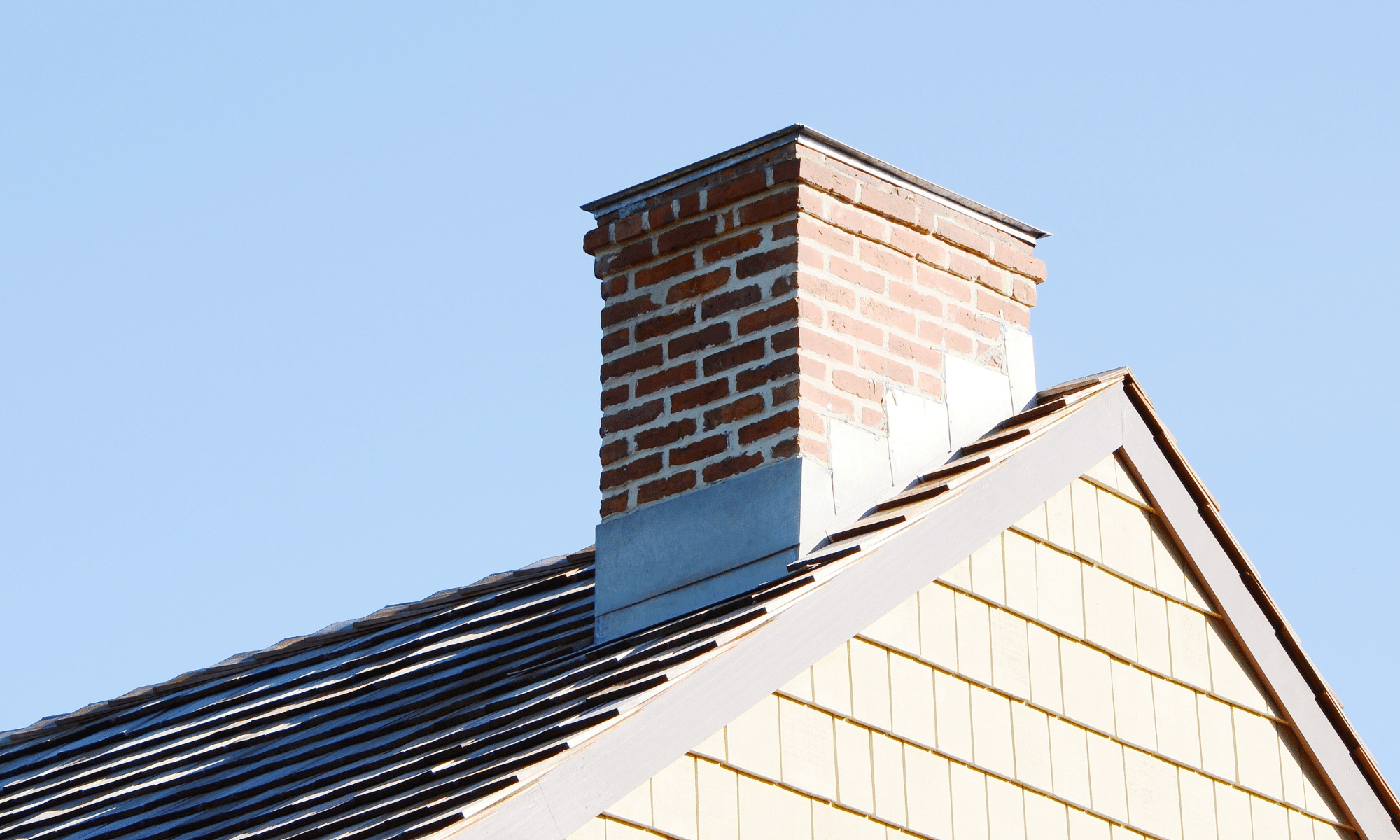 Snow Asheville, NC Fireplace Store chimney flashing edited | Clean Sweep The Fireplace Shop